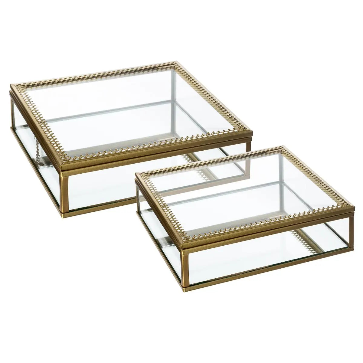 Сет кутии за съхранение на бижута atmosphera Spirit, 2бр, Стъкло