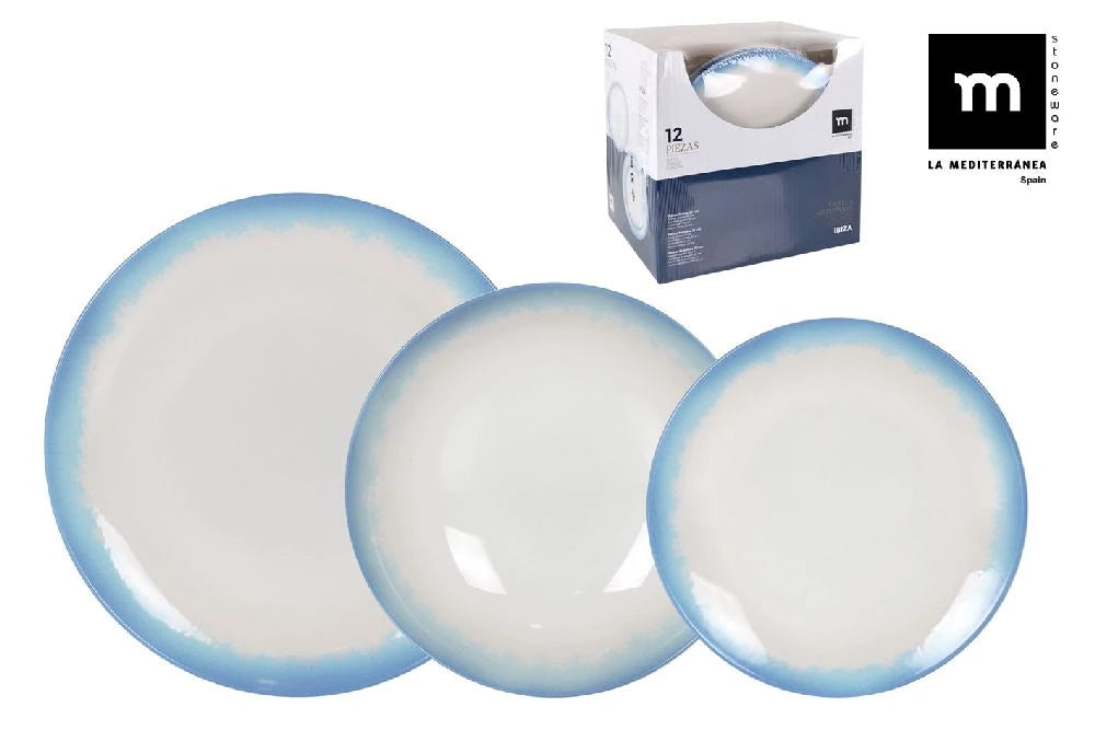 Сервиз за хранене LA MEDITERRANEA Ibiza, 12 части, порцелан