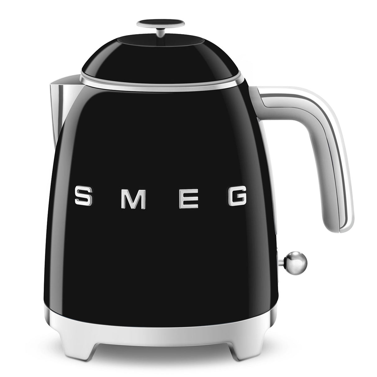 Мини електрическа кана SMEG KLF05BLEU, 50's Style, 1400 W, 800 мл, Черна