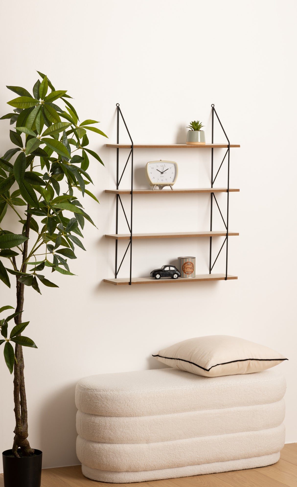 Рафт за стена atmosphera Iris, MDF, Метал, 60x80 cm