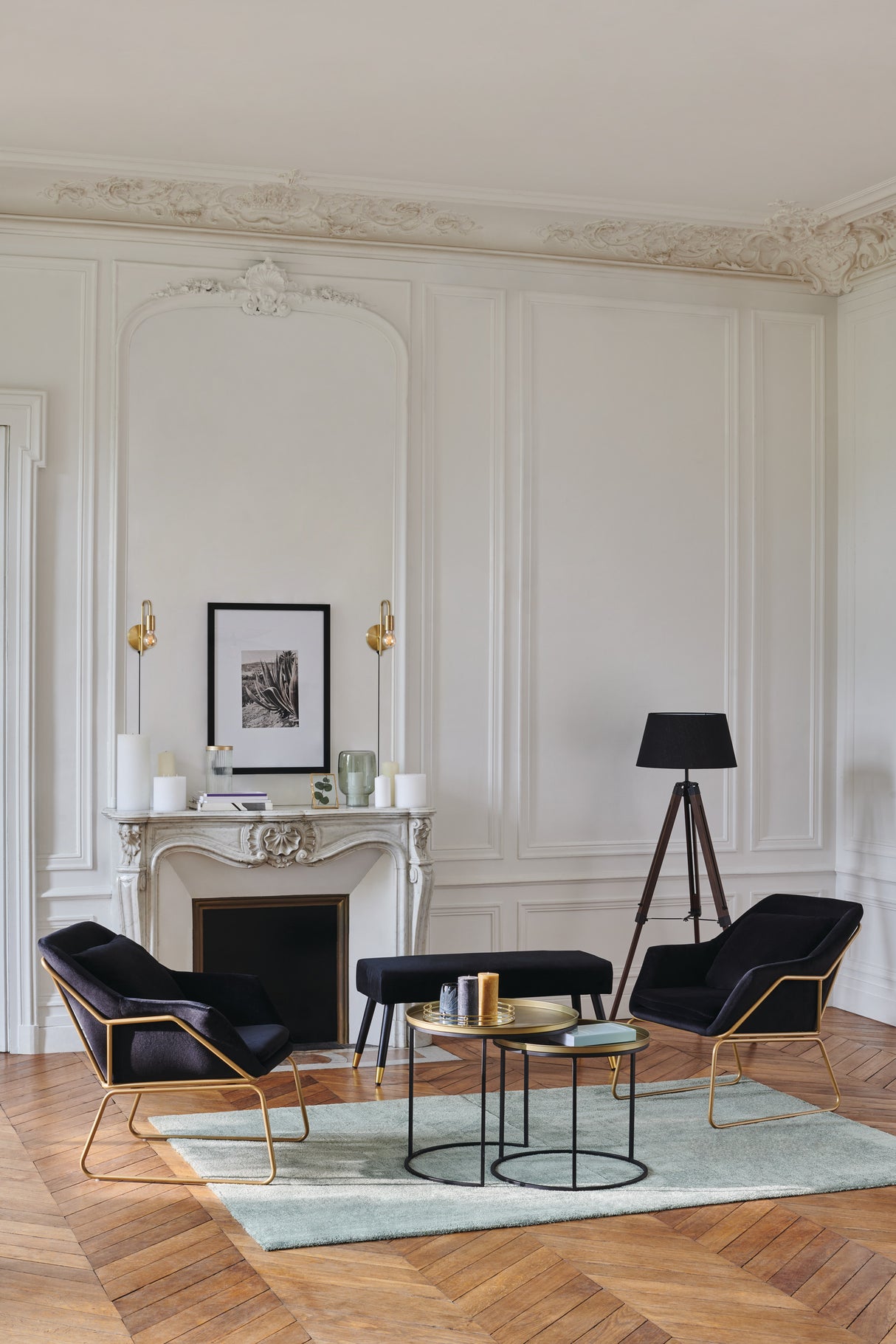 Пейка atmosphera Salome, Кадифе, Хевея, Черен