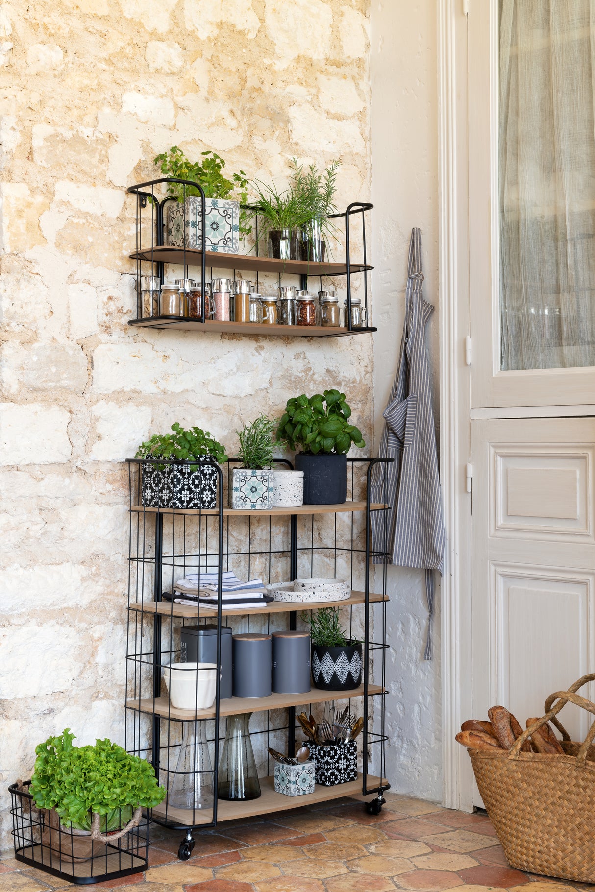 Рафт за стена atmosphera Jordi, MDF, 75x36 см