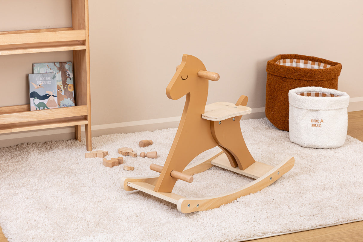 Детско люлеещо дървено конче, 64x30 cm