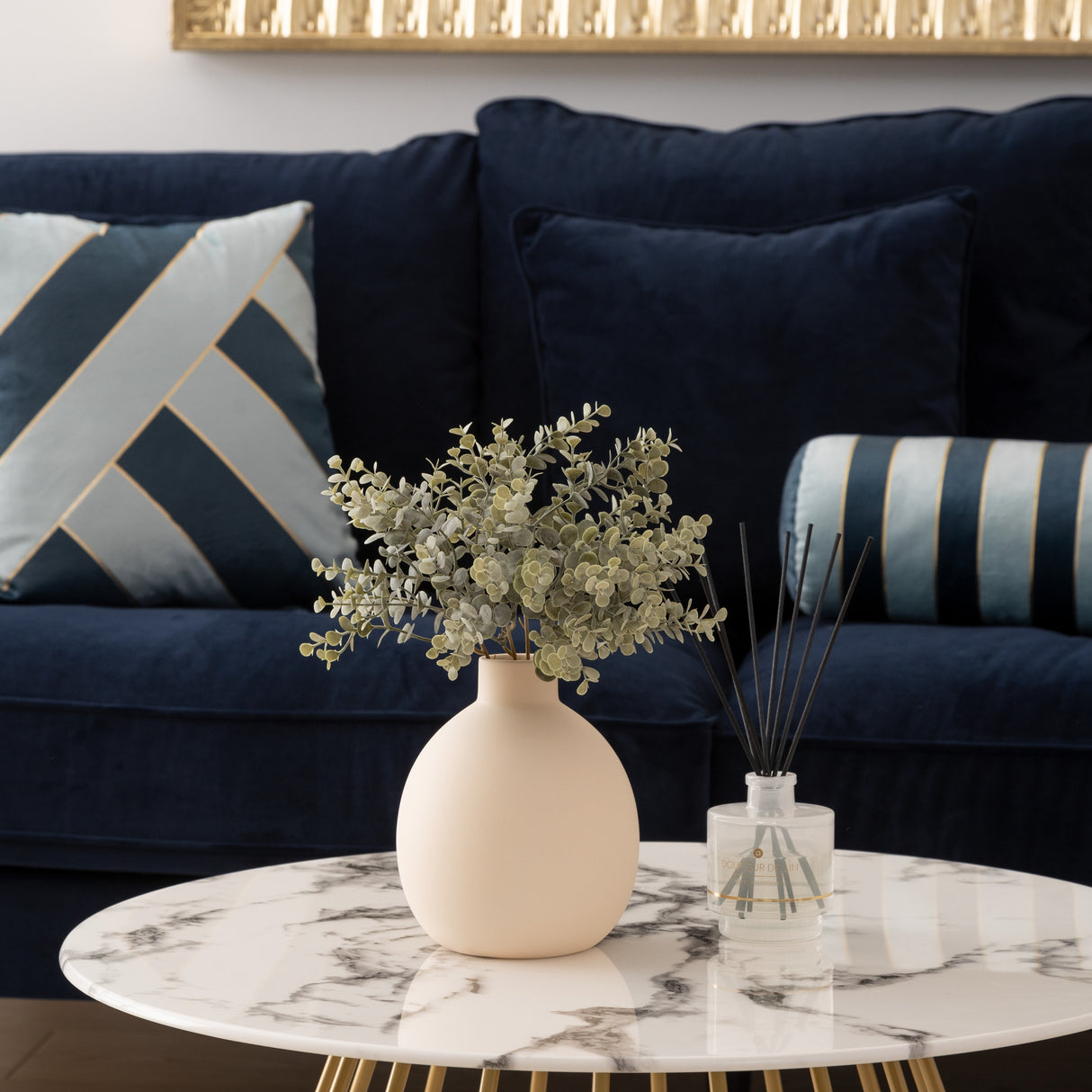 Холна маса atmosphera Rayo, 70x40 cm, Мрамор ефект