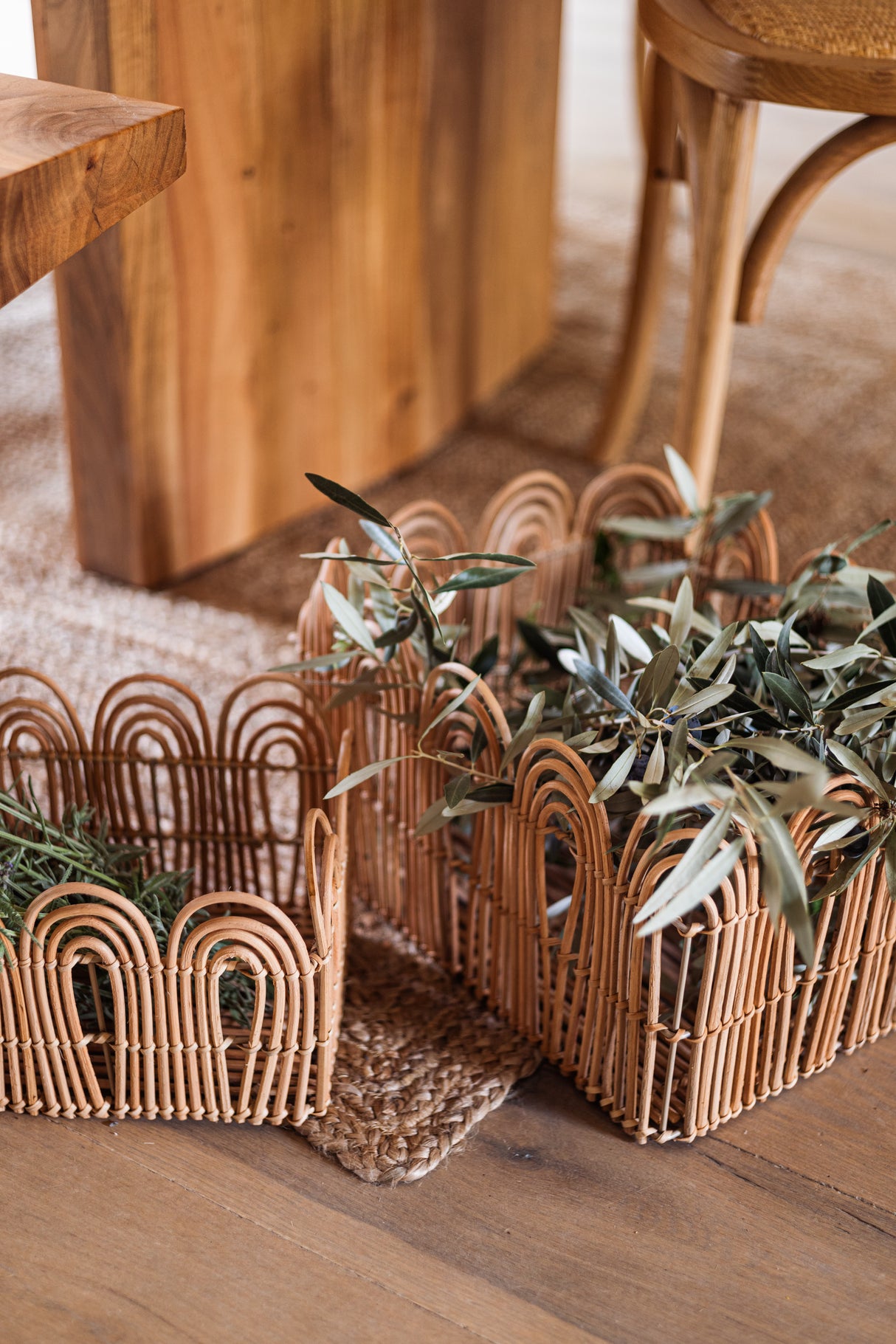 Сет кошници за съхранение atmosphera Sieste, 3бр, Ратан