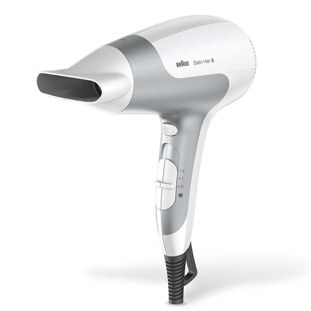 Сешоар Braun HD580, Йонизираща функция, 2500 W, 3 степени на температура, Бял