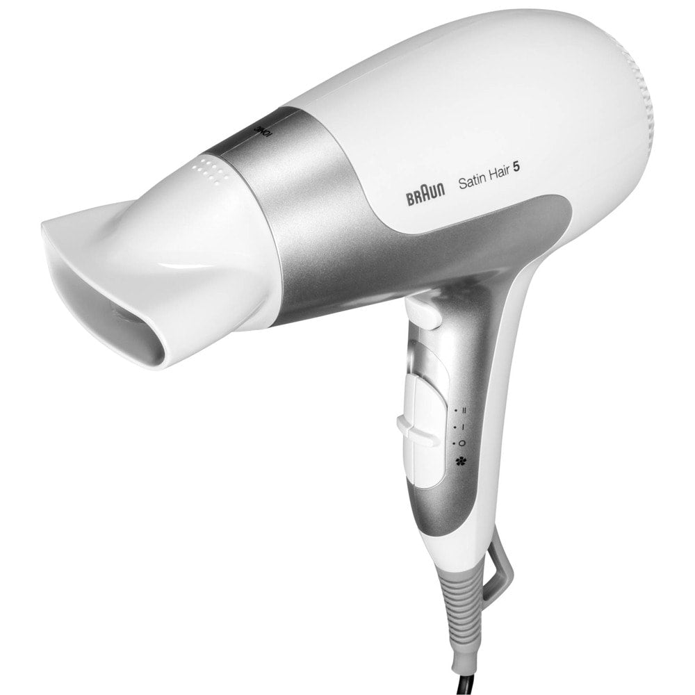 Сешоар Braun HD580, Йонизираща функция, 2500 W, 3 степени на температура, Бял