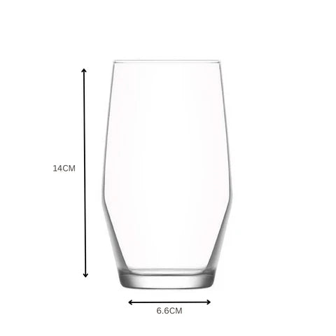 Сет чаши за вода LAV Ella, 495 мл, 6 бр