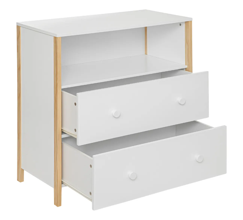 Детски шкаф Аtmosphera Kima, MDF, Бял