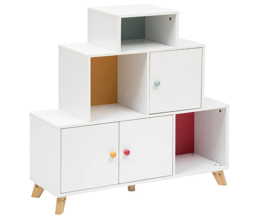 Детски шкаф за съхранение Аtmosphera Circus, Бял бор