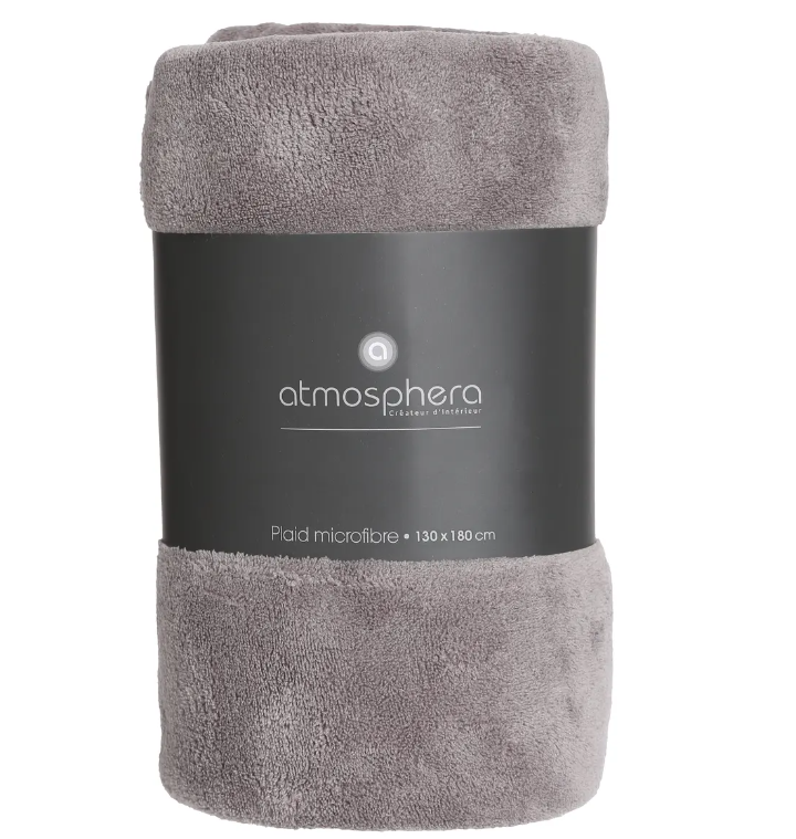 Завивка Аtmosphera, Сив, 130x180 см