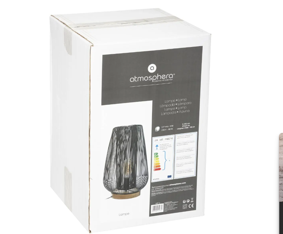 Нощна лампа atmosphera Noda, 40.5 cm
