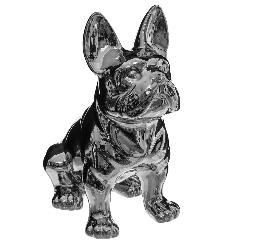 Декоративна фигура atmosphera Eden, Керамика Сребро, 22 cm