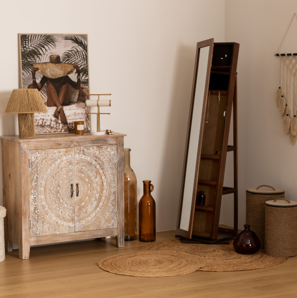 Огледало с място за съхранение atmosphera Vivia, 168 cm, MDF