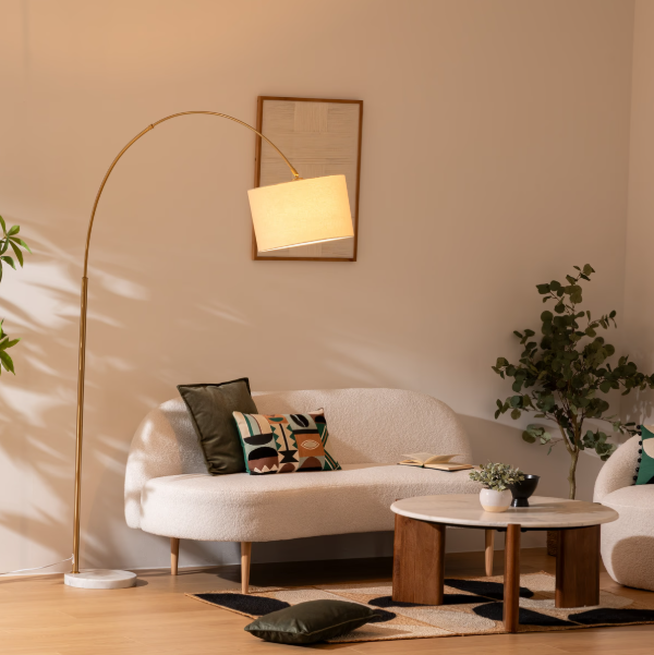 Лампион atmosphera Tilio, H.195cm, Мрамор, Златист