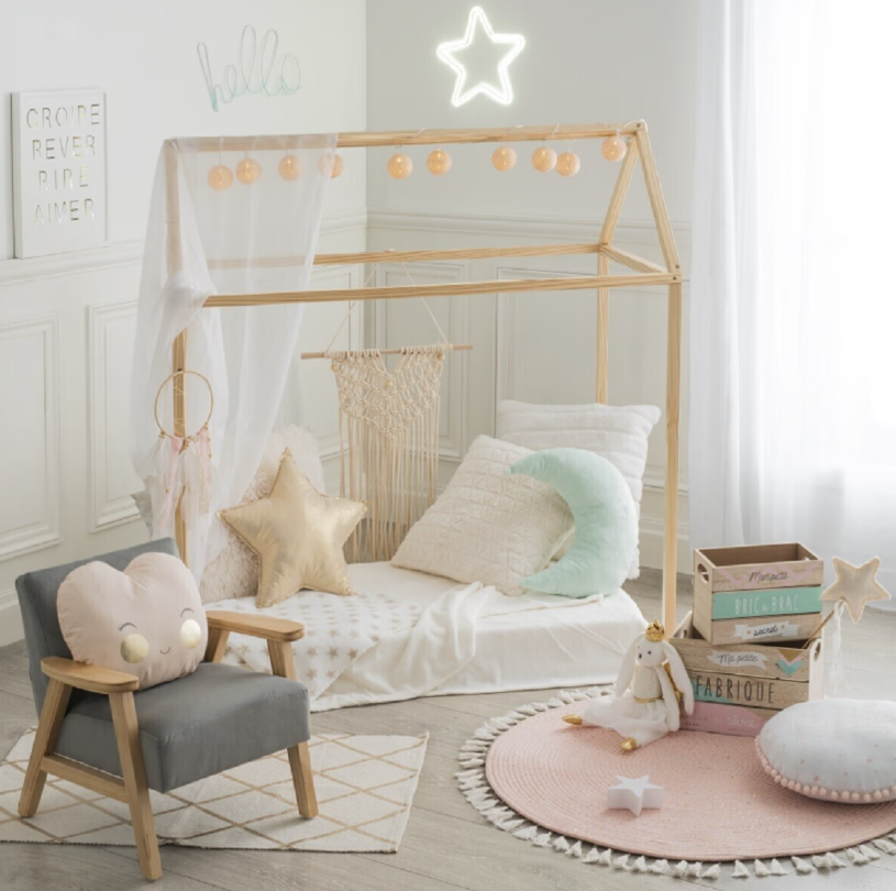 Детска къща за игра atmosphera, Бор, 66x116x125 cm