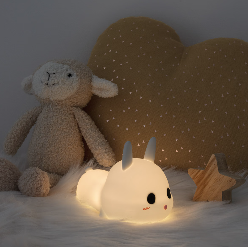 Детска нощна лампа atmosphera Rabbit, 16x11 cm, 3 нива на яркост