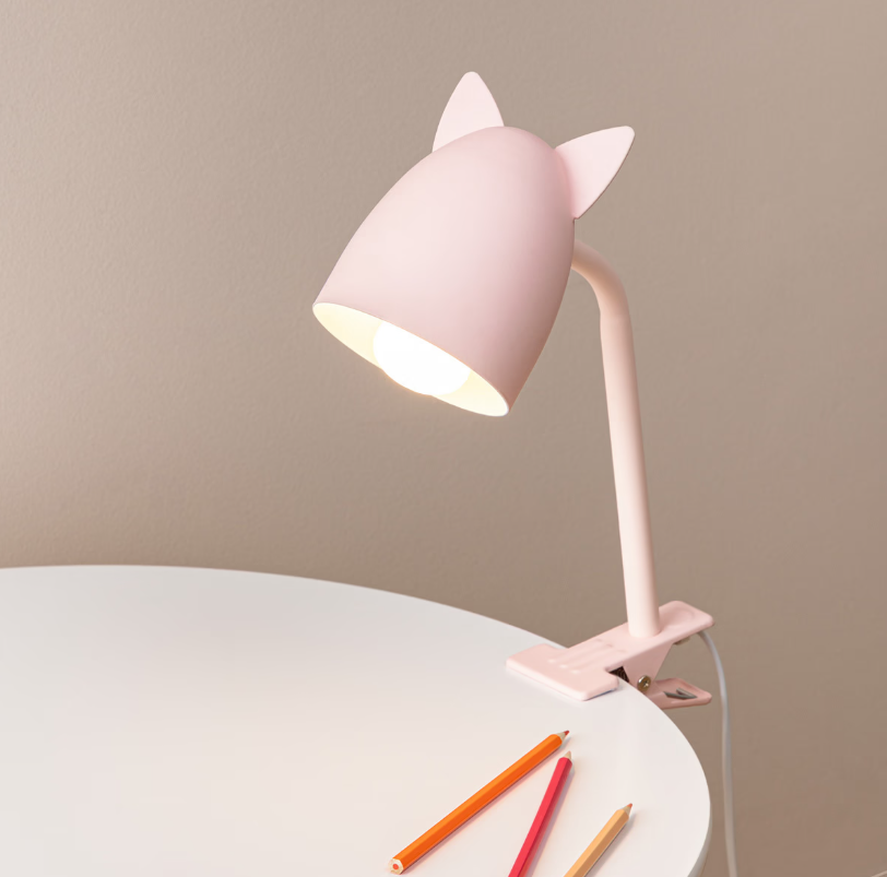 Детска нощна лампа със захващане atmosphera Silly, Розов, 43 cm