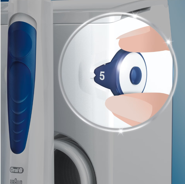 Зъбен душ Oral-B Oxyjet MD20, 600 мл, Бял