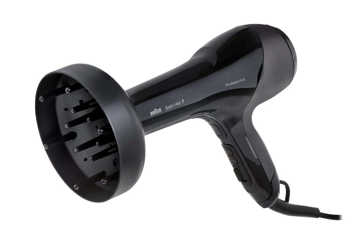 Сешоар Braun Senso Care HD785, 2000 W, 4 нива на температура, Дифузер, Черен