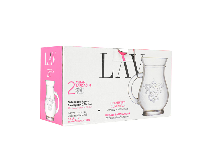 Сет гарафи за лимонада LAV Ayran, 330 мл, 2 бр