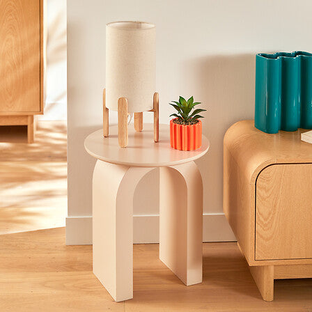 Помощна маса atmosphera Stoa, MDF, Ø40 см