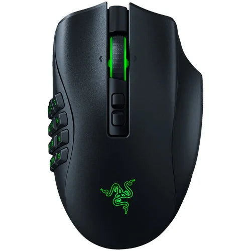 Мишка Gaming Razer Naga Pro, Безжична, С подсветка, Черен