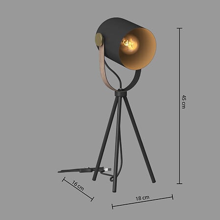 Настолна лампа atmosphera Bil Tripod, 46 cm