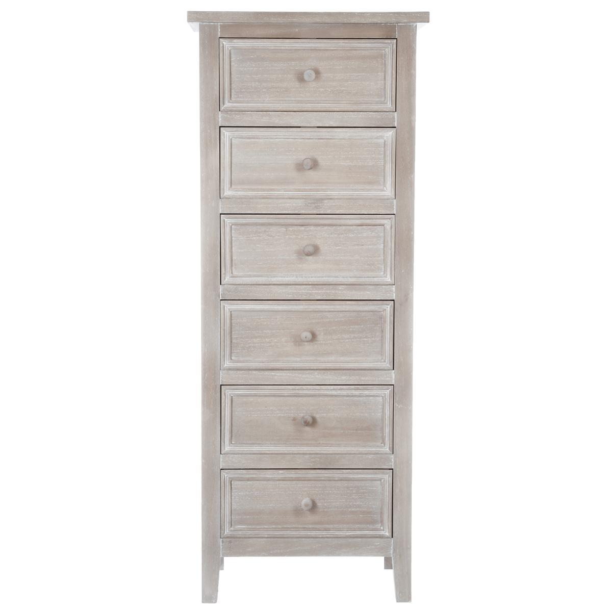 Скрин atmosphera Charm, 6 чекмеджета, MDF, 45x35x113 cm