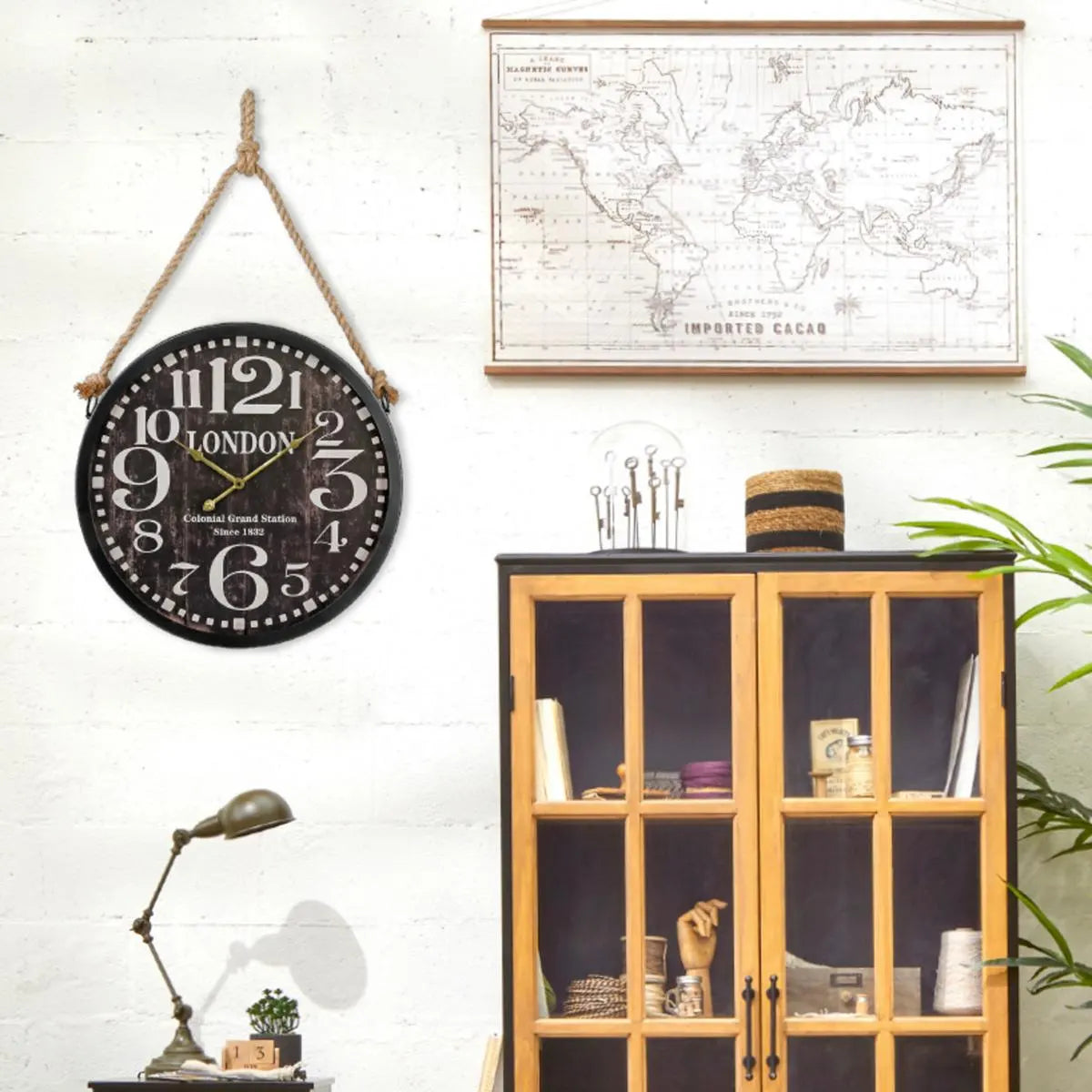 Стенен часовник atmosphera Belt, Ø52 см, Метал, С каишка