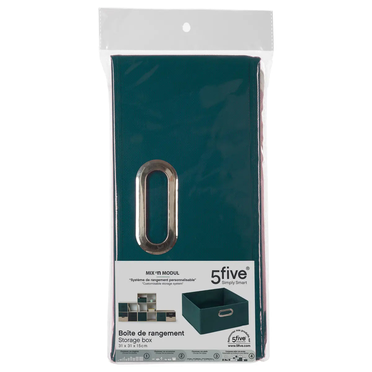 Кутия за съхранение 5five Mix & Modul, Меланж, 31x15 cm