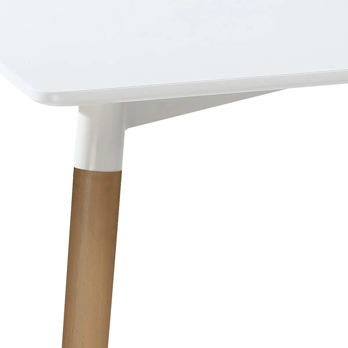 Трапезна маса Roka, 150x80 cm, МДФ бреза, Бял