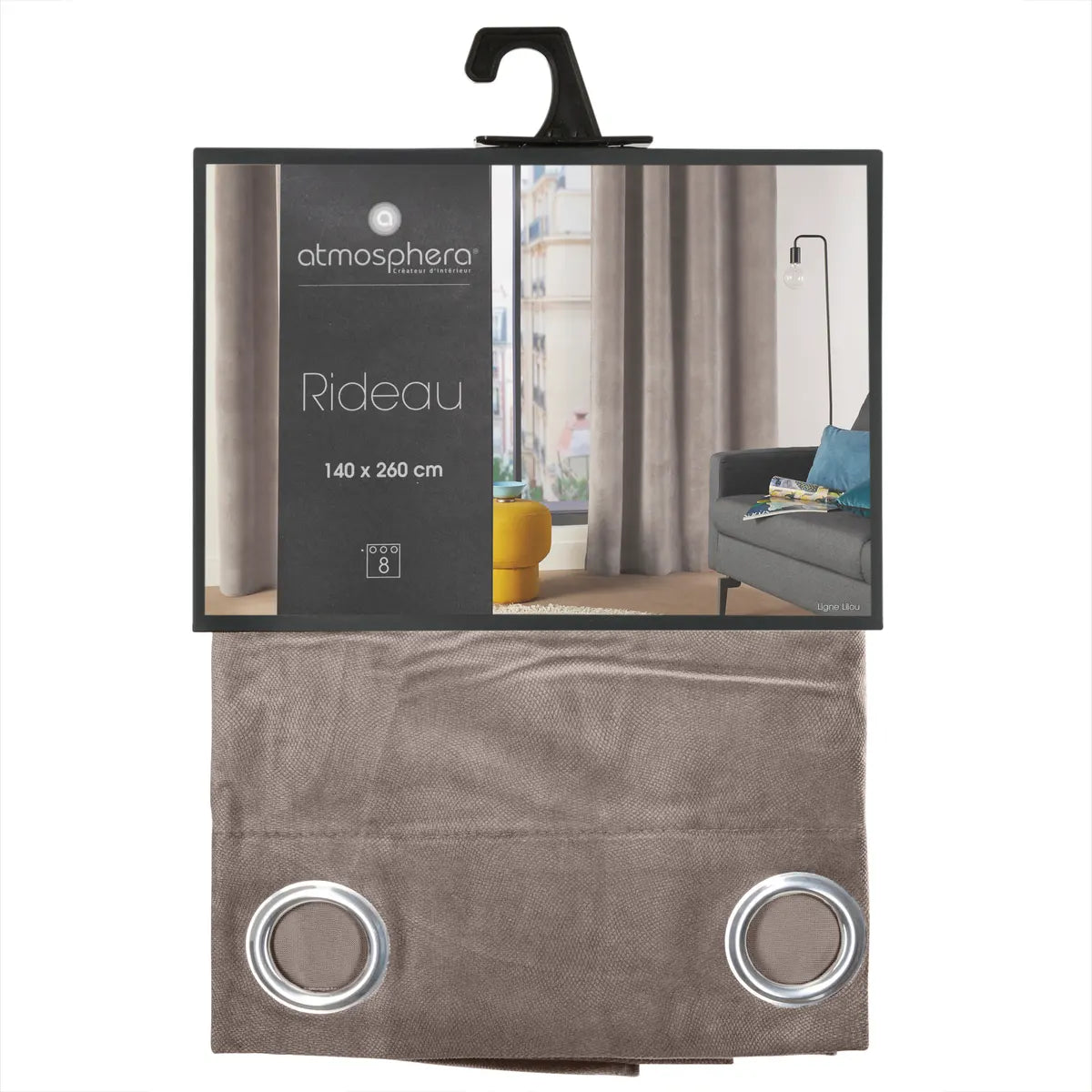 Завеса atmosphera Lilou, 140x260 cm