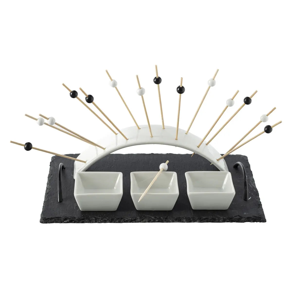 Чиния за предястия atmosphera, 30х20 cm, Порцелан/шисти/бамбук