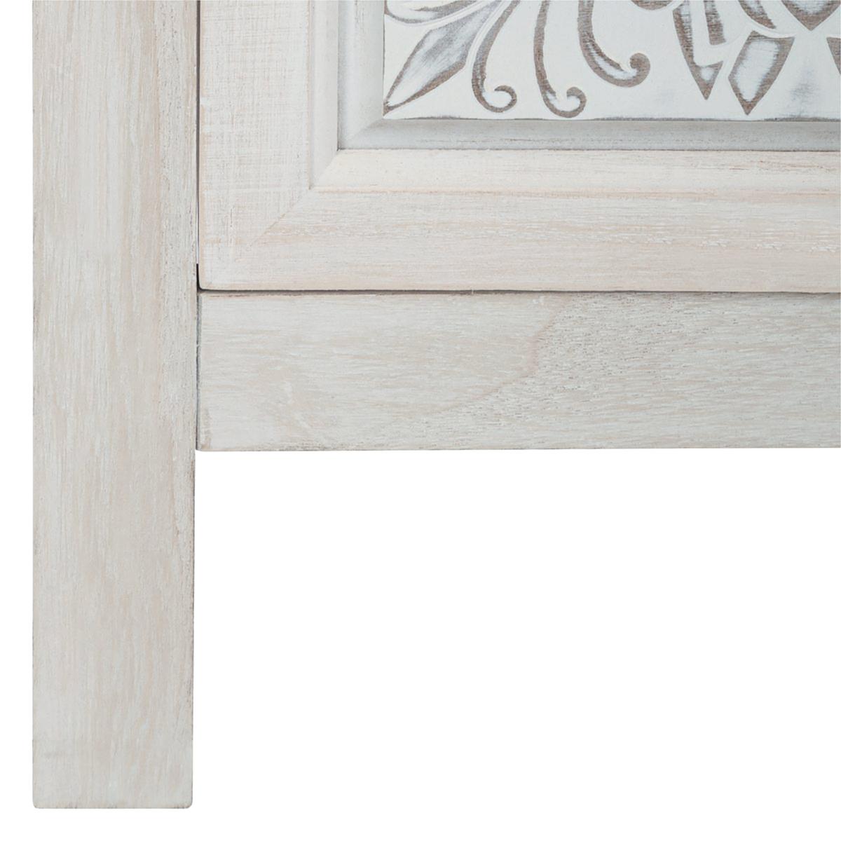 Скрин atmosphera Hina, 3 чекмеджета, MDF, Бял