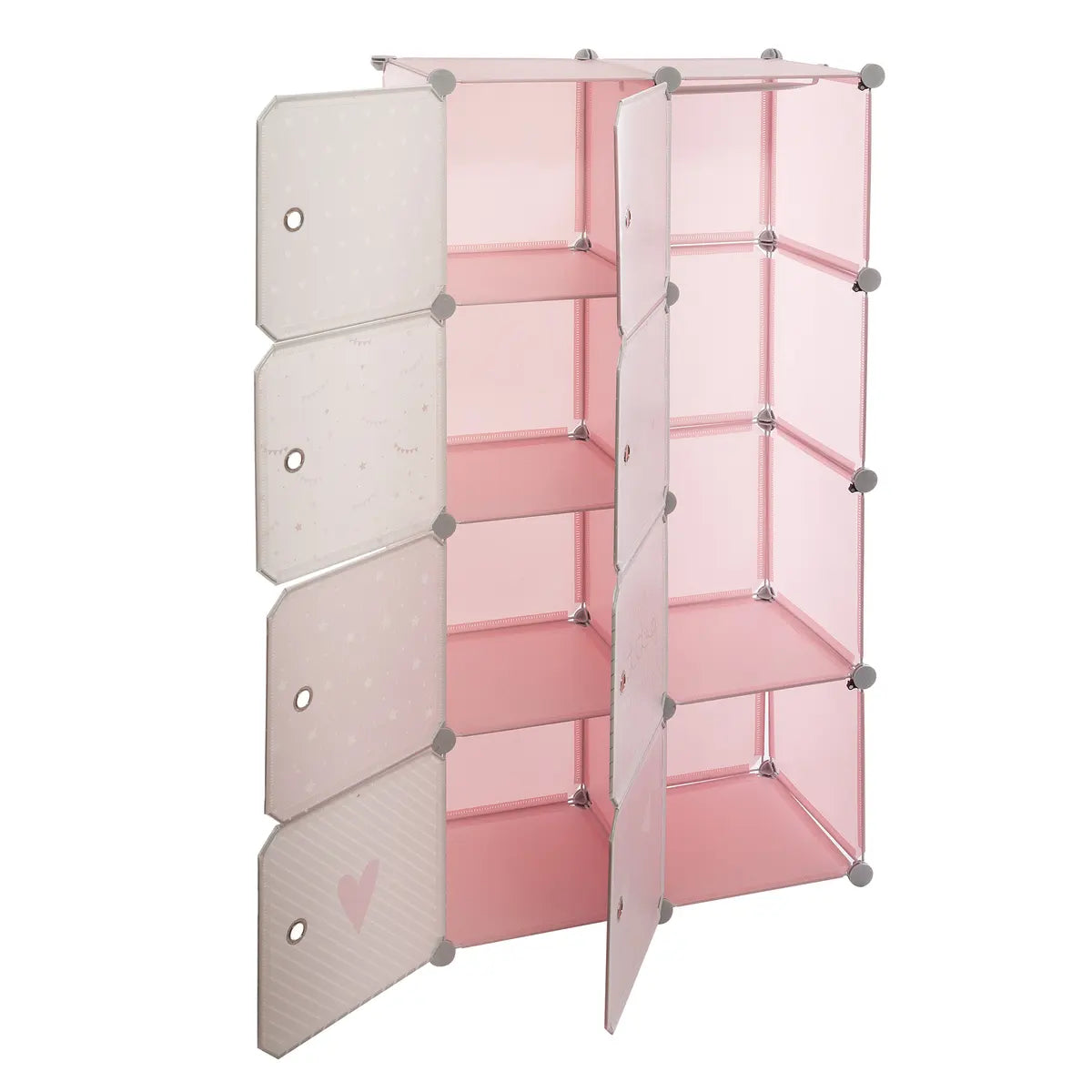 Детски текстилен гардероб atmosphera, 139 cm, Розов