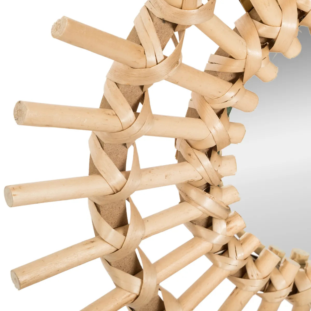 Сет огледалa atmosphera Aida, 28cm, 3бр, Ратан