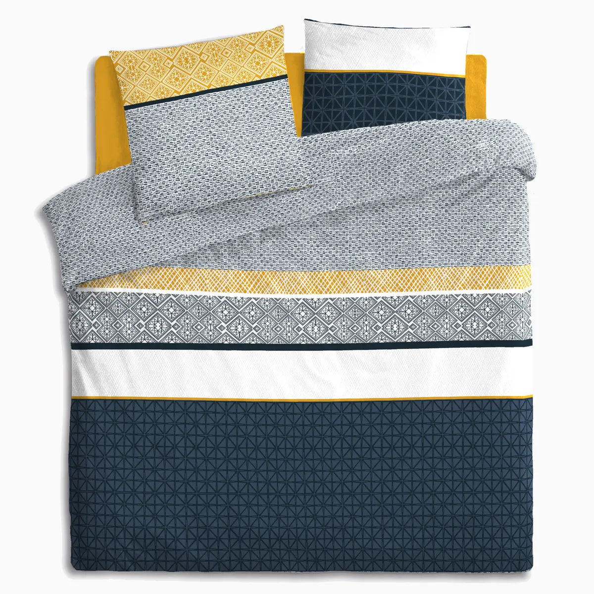 Спално бельо atmosphera Etnik, 240x220 cm, Син