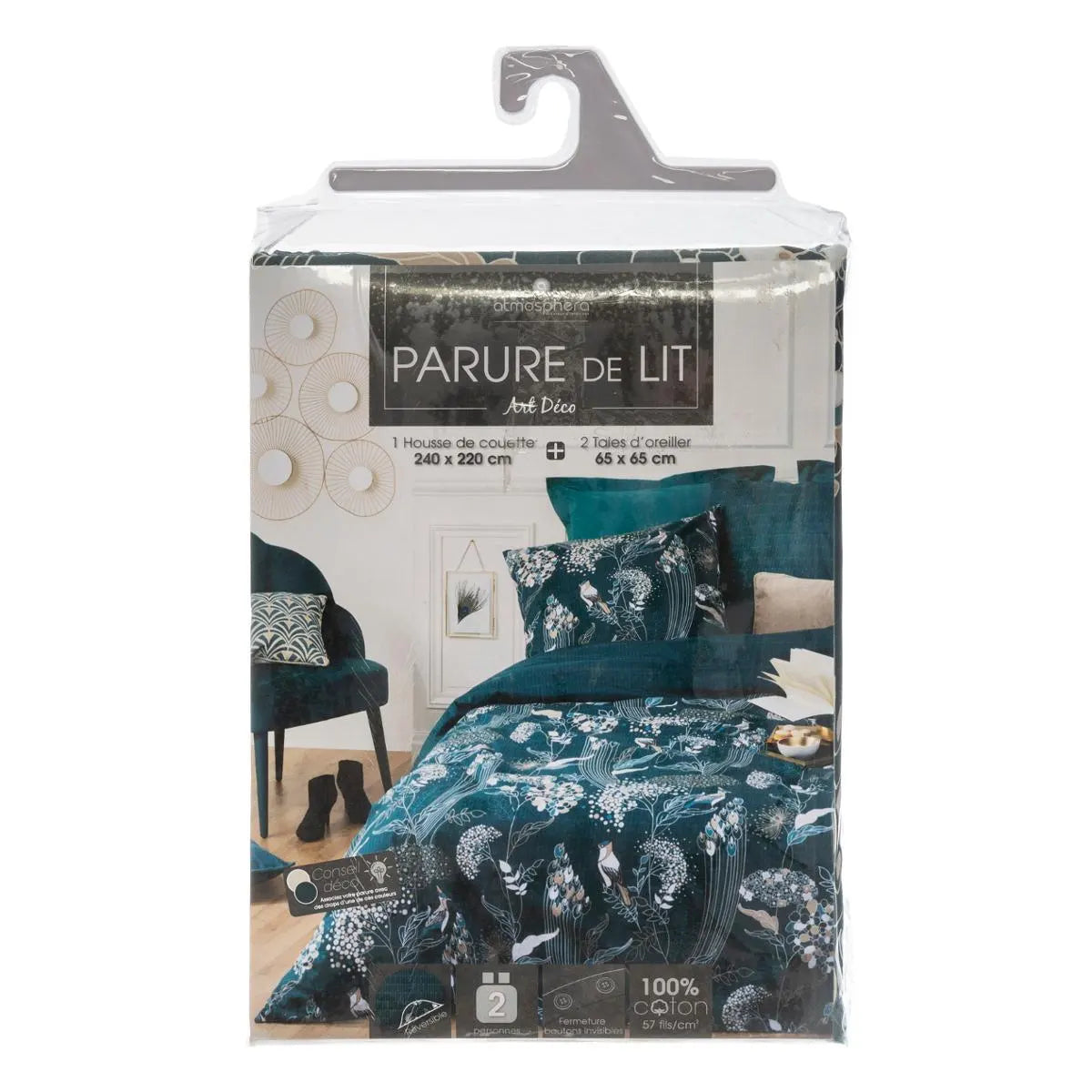 Спално бельо atmosphera Peacock, 240x220 cm, Памук