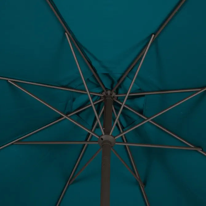 Прав накланящ се чадър Hesperide Loompa, Синьо-зелен, 3 m