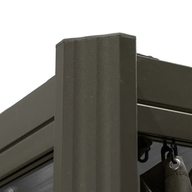 Ламелна беседка Hesperide Belize, Графит, 3.8x3 m