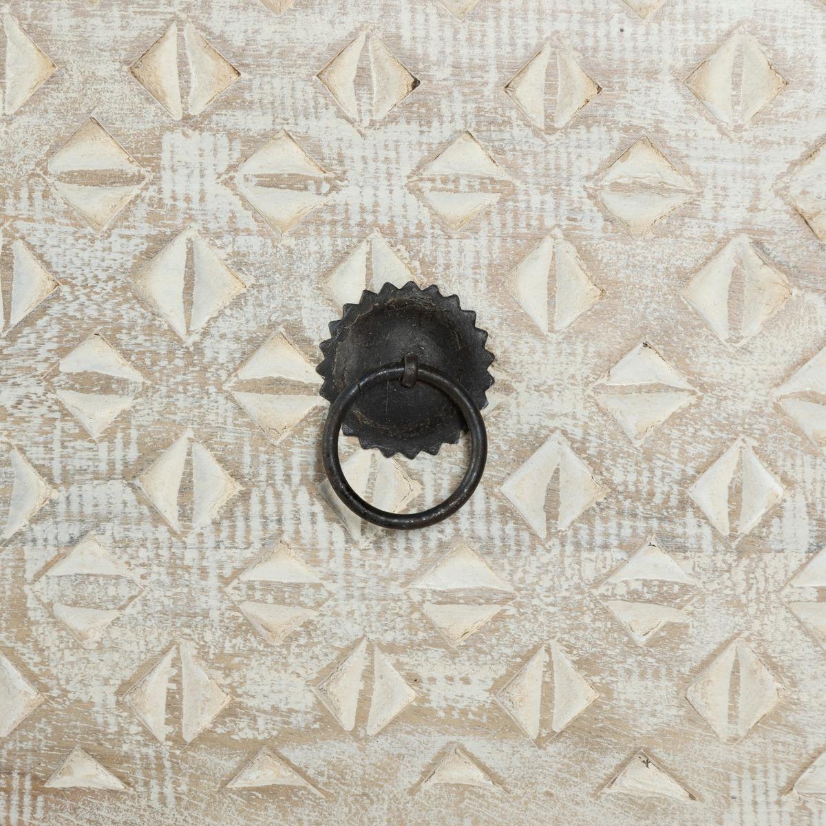 Скрин atmosphera Ajay, 6 чекмеджета, Мангово дърво