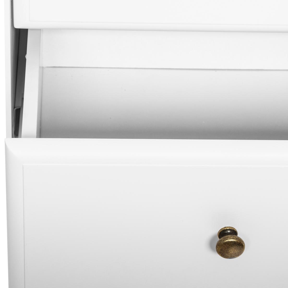 Скрин atmosphera Solen, 4 чекмеджета, MDF, Бял