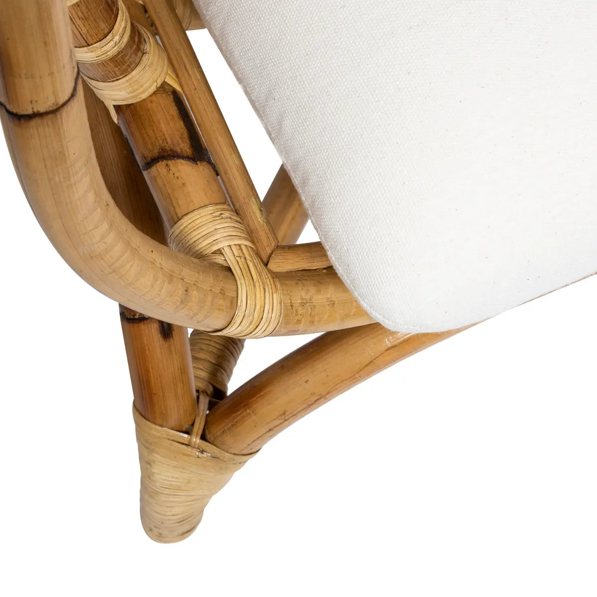 Кресло atmosphera Farah, Ратан, Бял