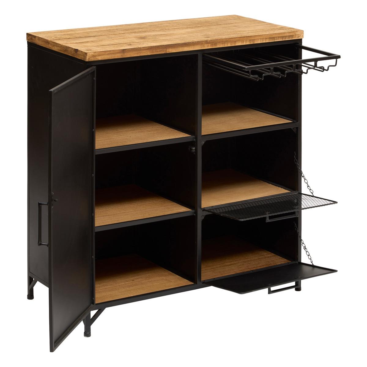 Шкаф atmosphera Cierna, 80x85 cm, Черен