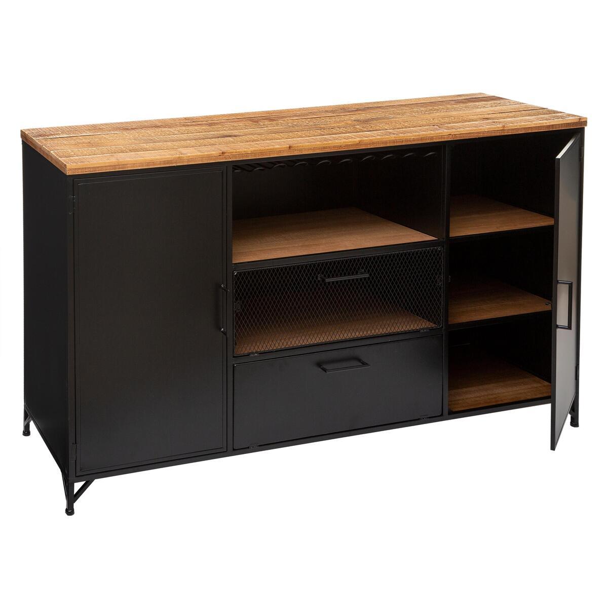 Шкаф atmosphera Ciernа, 140x85 cm, Черен