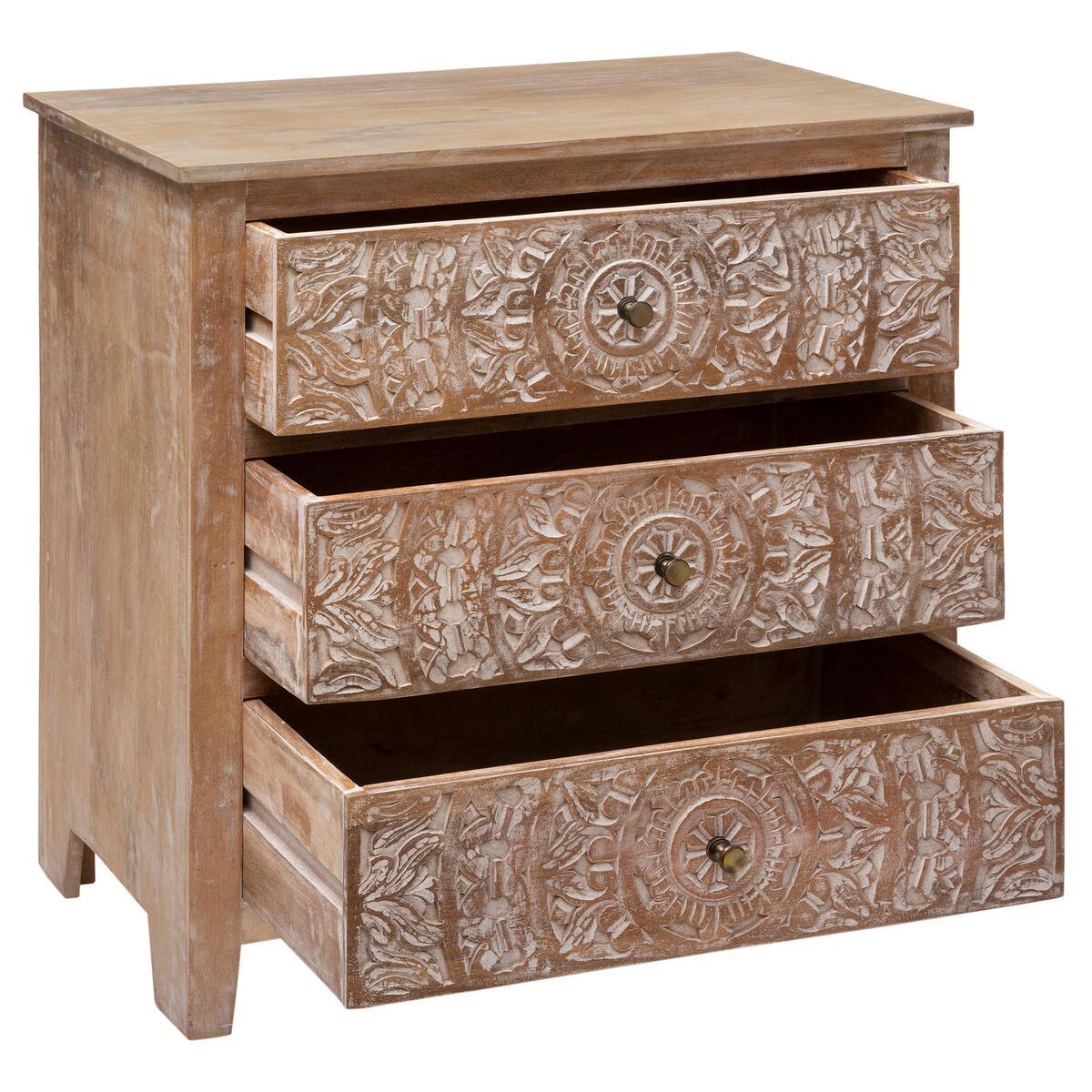 Скрин atmosphera Shirel, 3 чекмеджета, Мангово дърво