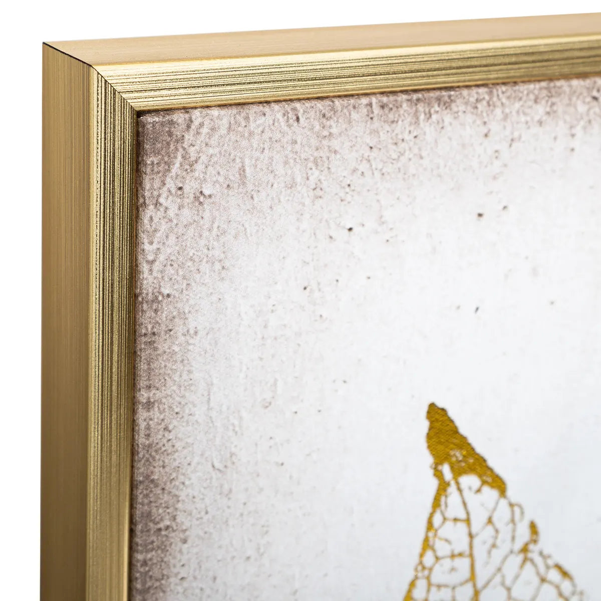 Картина с рамка atmosphera Feather, Принт на платно 58x58 см, Ефект алуминий