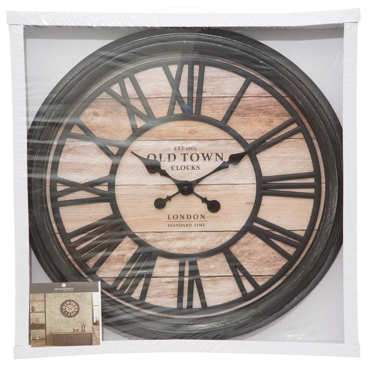 Стенен часовник atmosphera Agathe, Ø50 см, Пластмаса