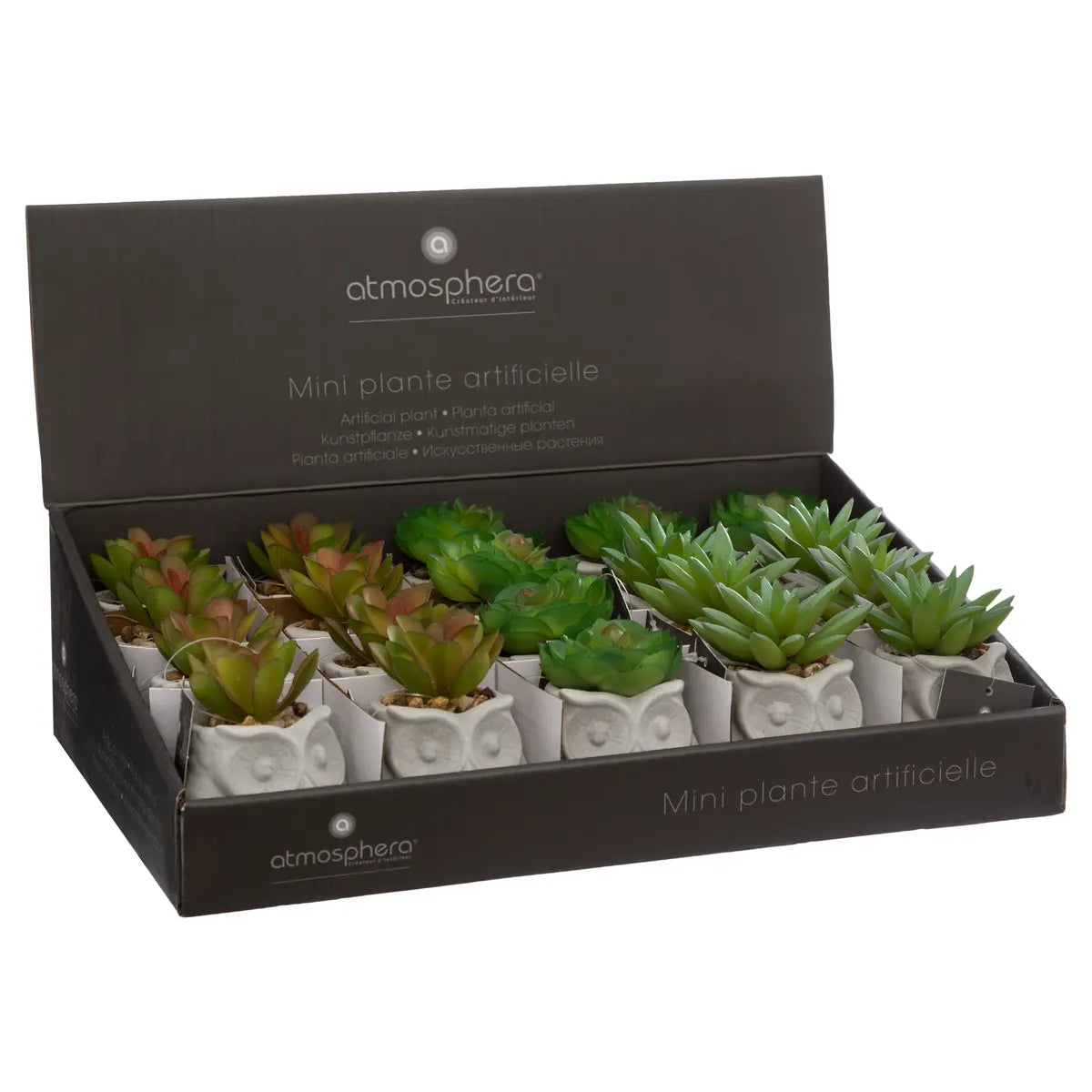 Изкуствено растение atmosphera Succulent, 8 cm, Различни видове